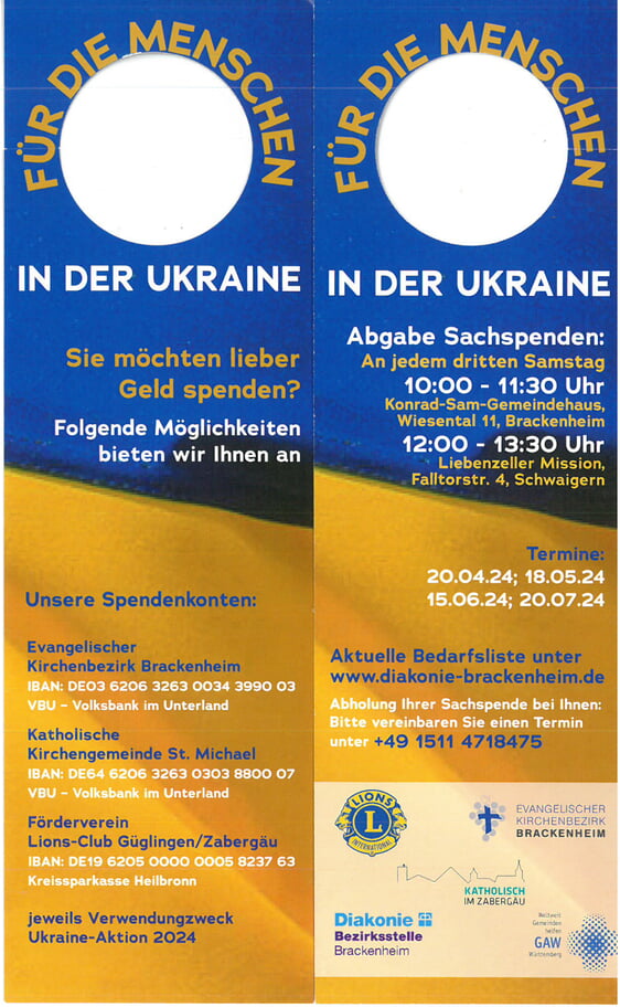 Ukraine - unsere Hilfe geht weiter