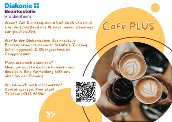 Selbsthilfegruppe "Café Plus" im Gruppenraum der Diakonischen Bezirksstelle Brackenheim